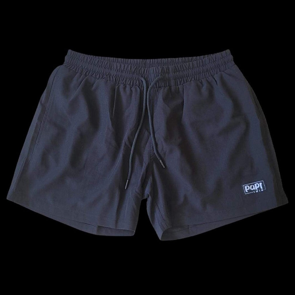 PAPI MENS TRUNKS-SOLID BLACK