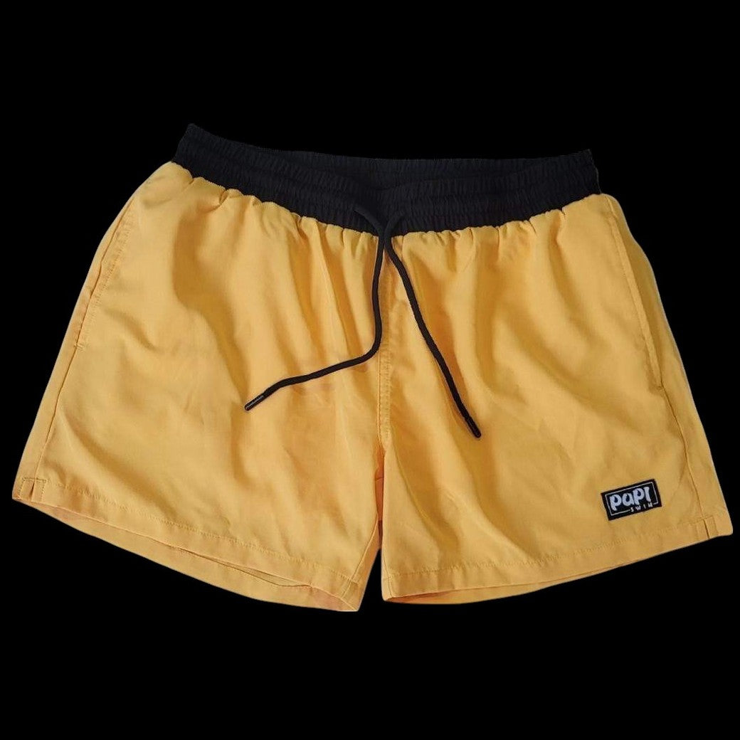 PAPI MENS TRUNKS-SOLID YELLOW